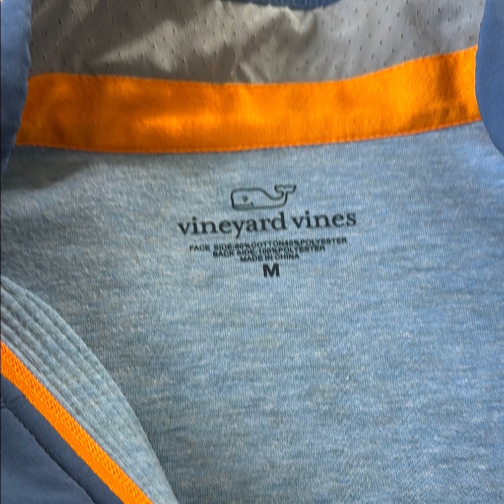 Vineyard Vines Blue Quarter-Zip Pullover - Picture 2 of 3